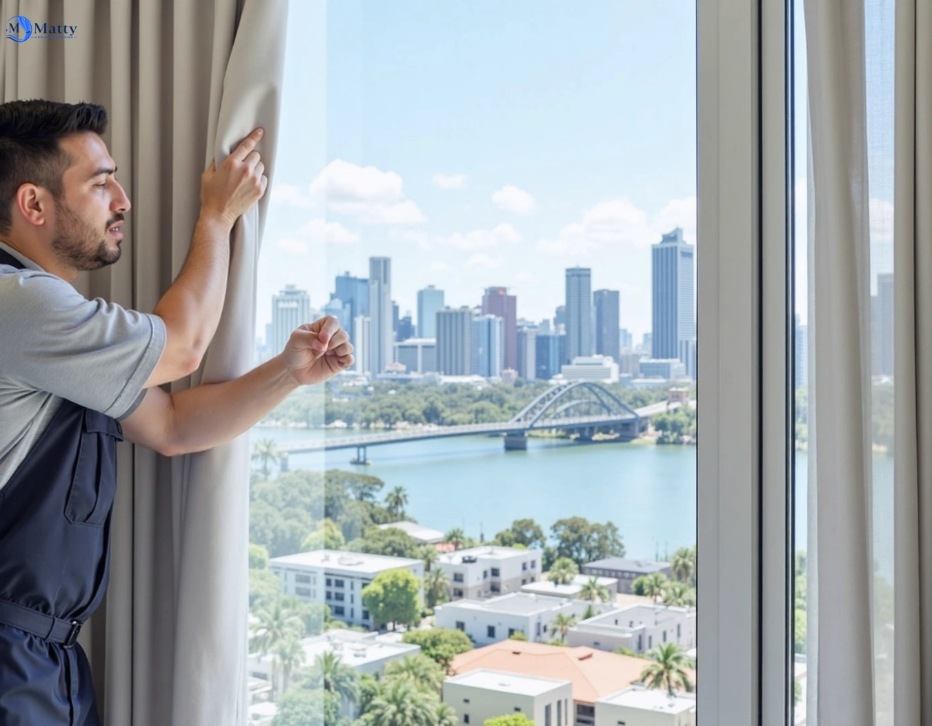 Professional curtain steam cleaning service church-point-nsw QLD by Matty Curtain Cleaning