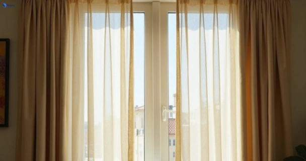 Dull dusty drapes in church-point-nsw before professional cleaning